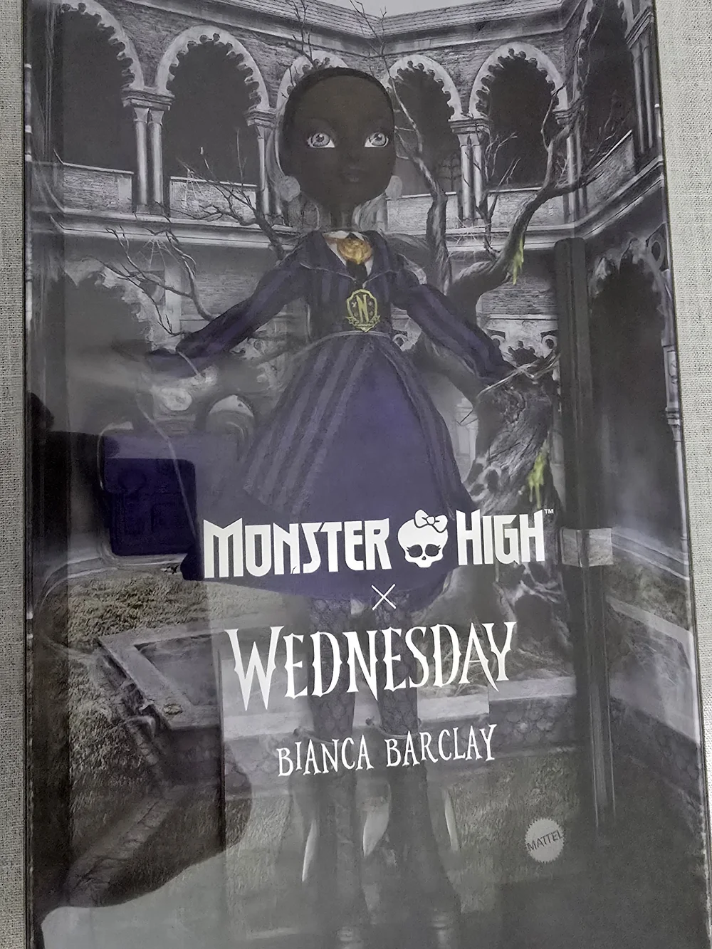 Monster High Wednesday Bianca Barclay Purple Striped Kids Costume Doll